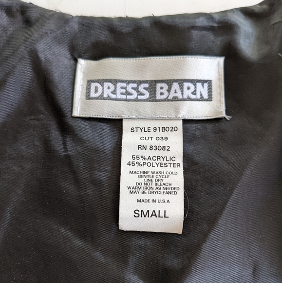 Dress Barn Tweed Cropped Jacket Size Small - Picture 10 of 10